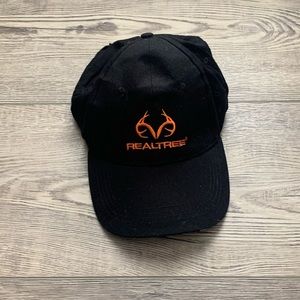 Orange and Black Realtree Hat